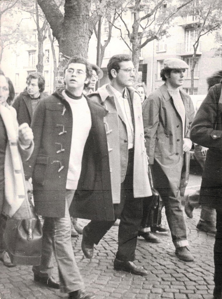 Roberto Franceschi in manifestazione a Parigi