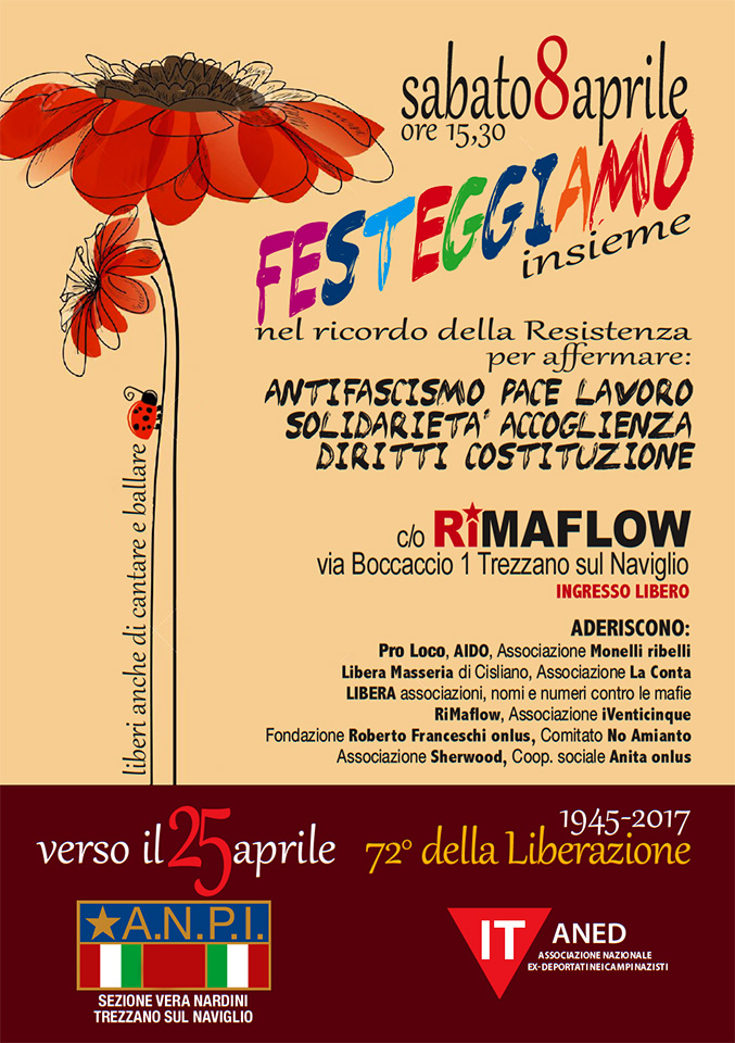 Verso il 25 aprile - festa 8 aprile 2017 RiMaflow