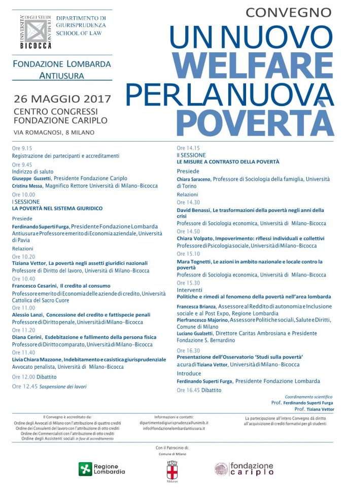 Un nuovo welfare per la nuova povertà