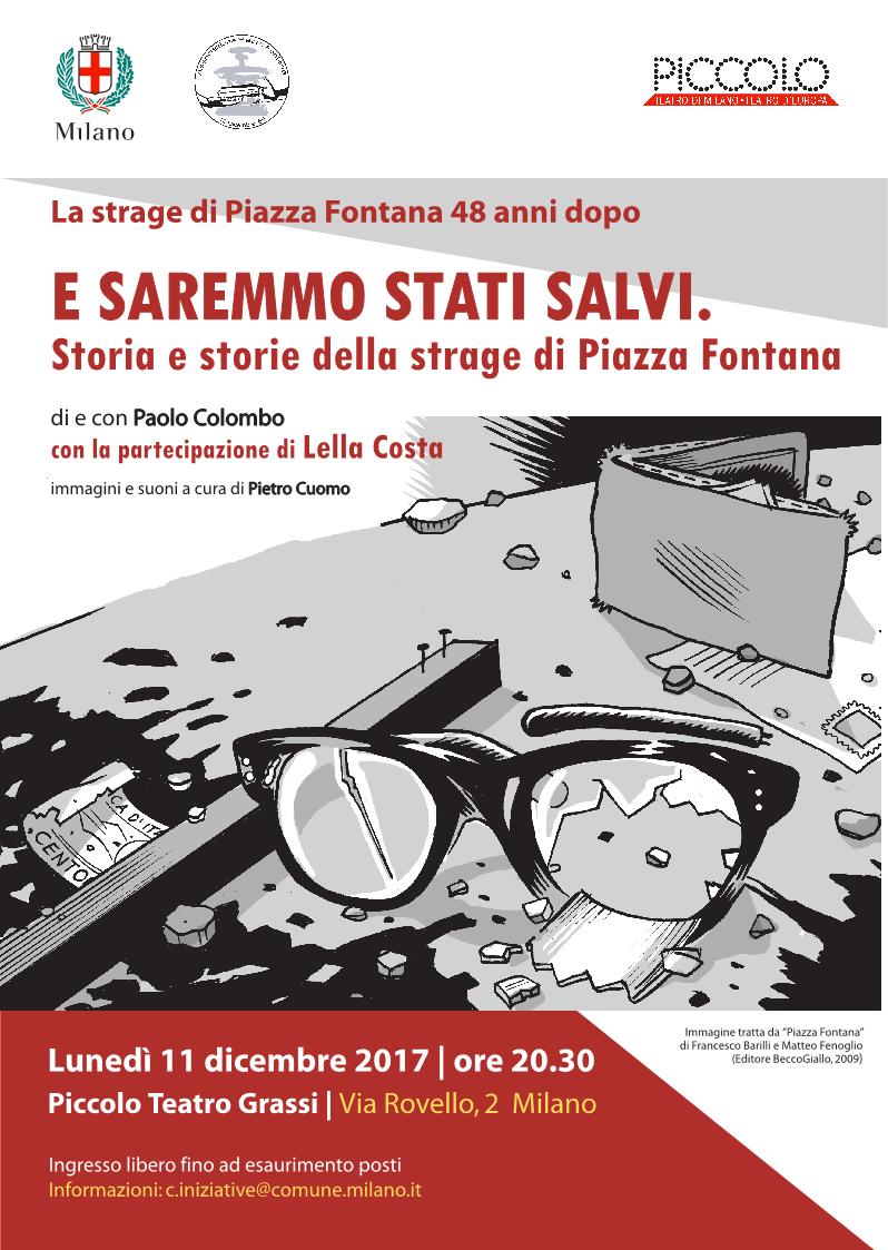 E SAREMMO STATI SALVI. Storia e storie della strage di Piazza Fontana