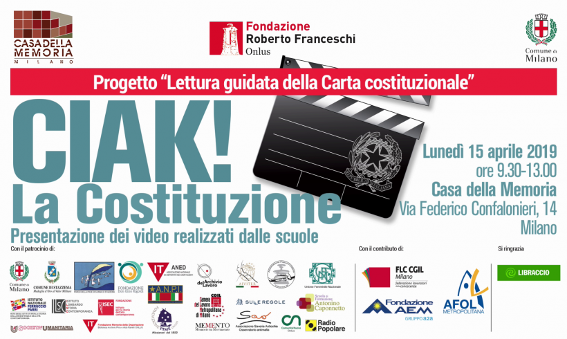 Ciak: la Costituzione! – Presentazione dei video realizzati dalle scuole