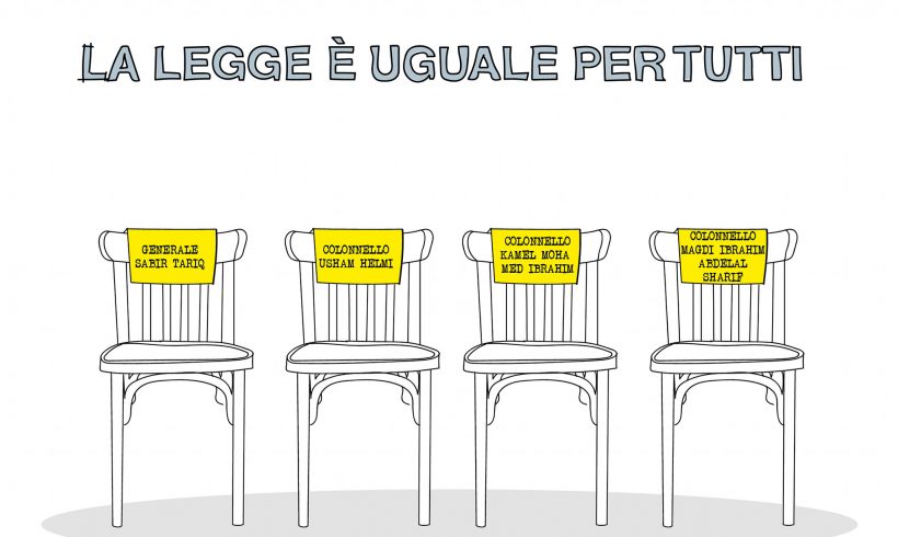 Destinatari conosciuti – 28 aprile ore 11 – Un sit-in in contemporanea a Milano e Roma davanti al Consolato e all’Ambasciata egiziana per chiedere giustizia per Giulio Regeni